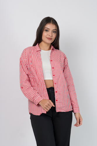 Blusa Vichy Rojo